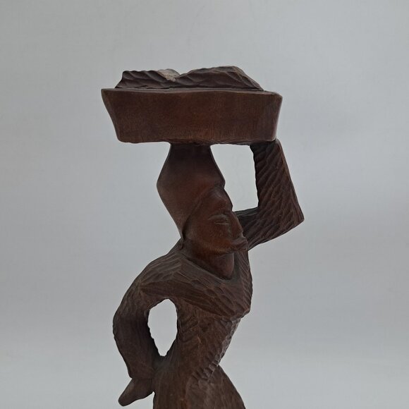 Jamaican Carved Statue - Picture 8 of 11